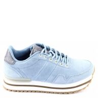 Woden nora 3 suede plateau Blauw