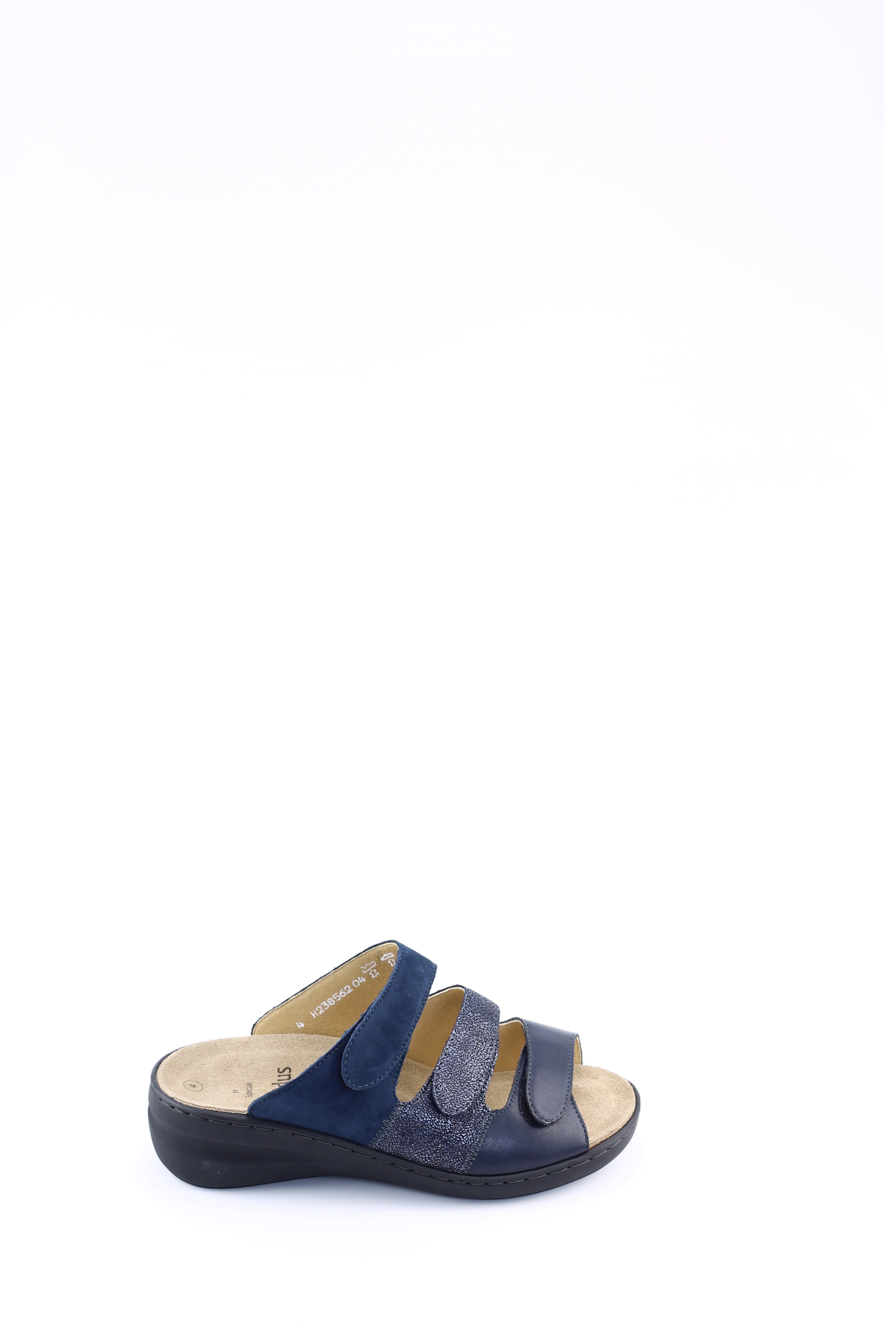 Solidus 21154 blauw dames slippers Theo Jansen Schoenen