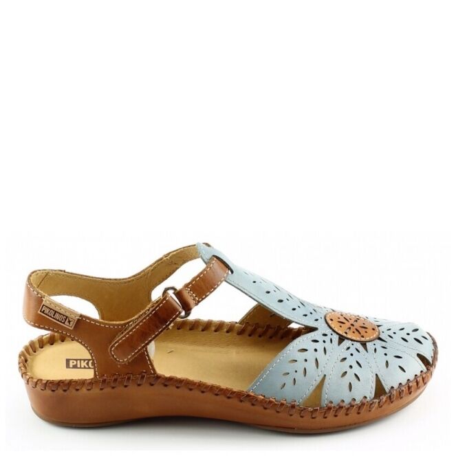 Pikolinos Pikolinos p. vallarta 655-0841c1 Blauw denim Pikolinos p. vallarta 655-0841c1 blauw dames sandalen | Theo Jansen Schoenen