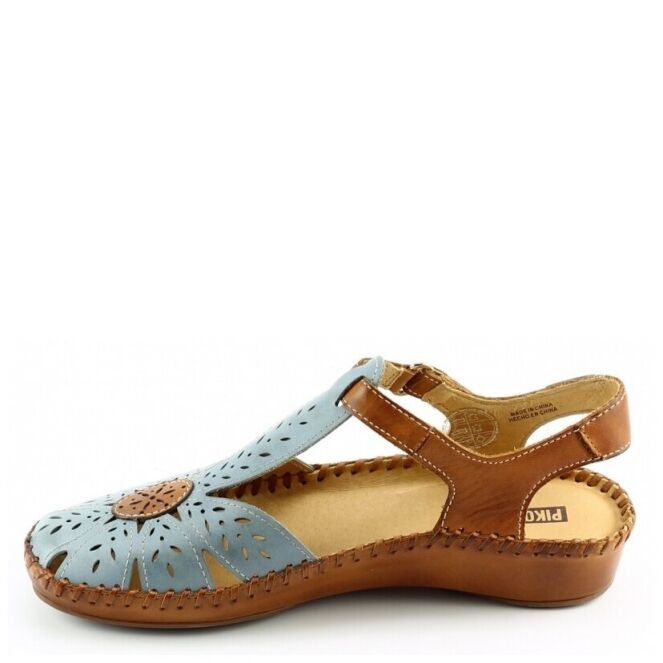 Pikolinos Pikolinos p. vallarta 655-0841c1 Blauw denim Pikolinos p. vallarta 655-0841c1 blauw dames sandalen | Theo Jansen Schoenen