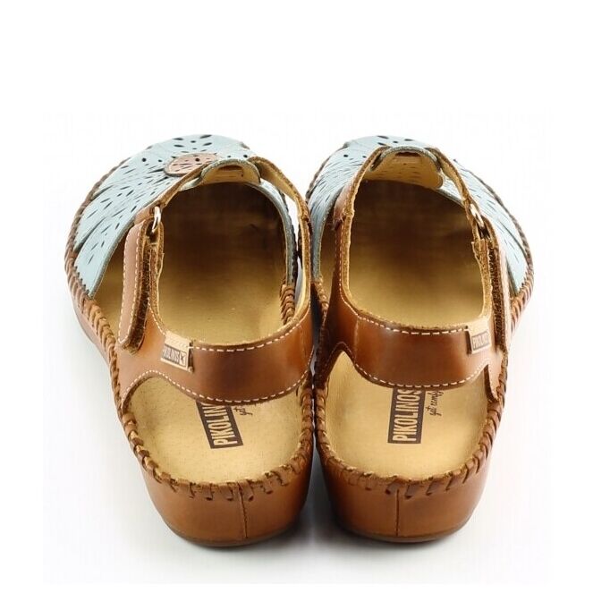 Pikolinos Pikolinos p. vallarta 655-0841c1 Blauw denim Pikolinos p. vallarta 655-0841c1 blauw dames sandalen | Theo Jansen Schoenen