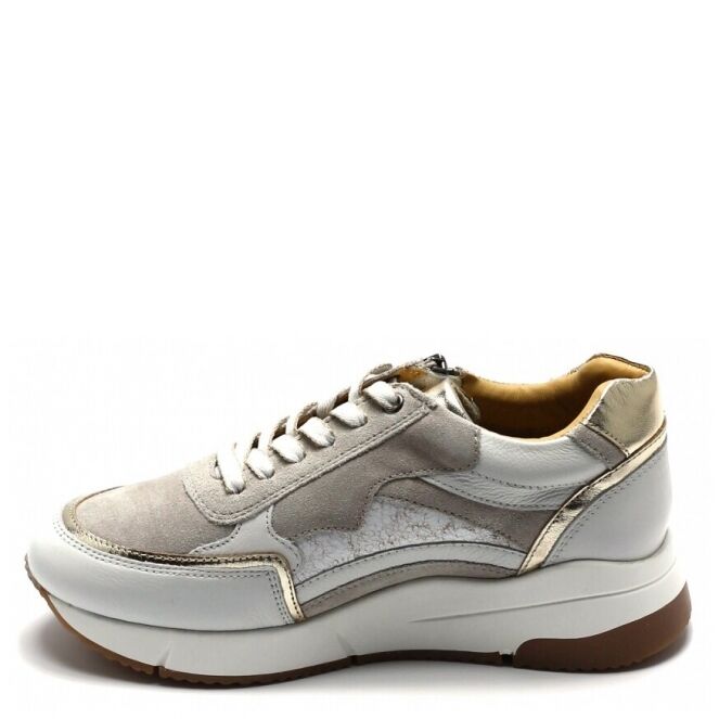 Helioform Helioform 284.002 Wit 0359 wit goud Helioform 284.002 wit dames veterschoenen | Theo Jansen Schoenen