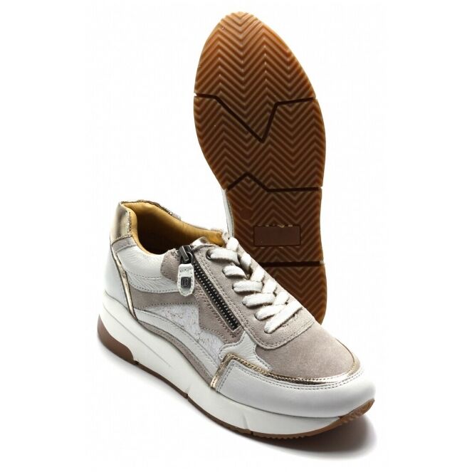 Helioform Helioform 284.002 Wit 0359 wit goud Helioform 284.002 wit dames veterschoenen | Theo Jansen Schoenen